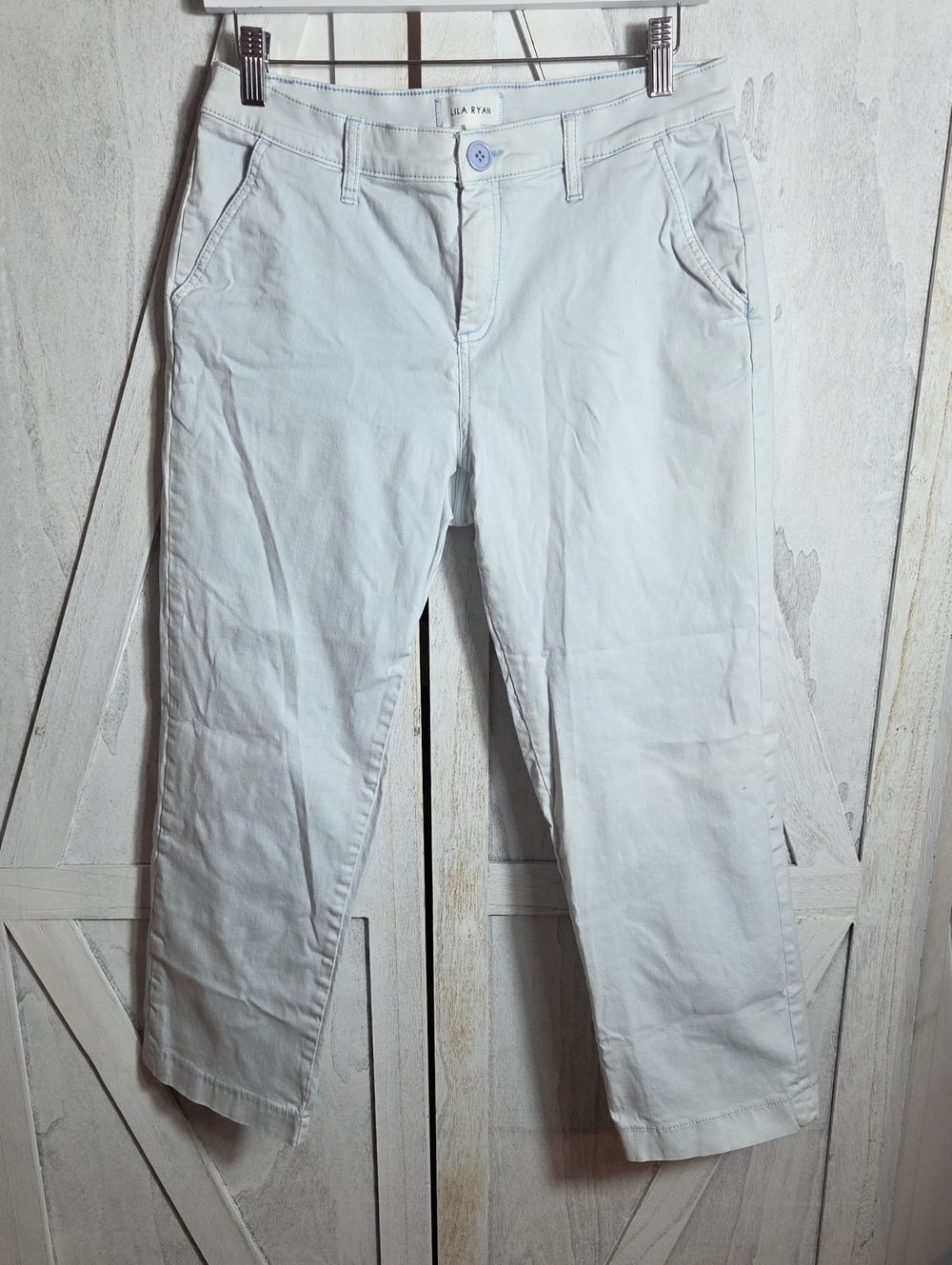 Lila Ryan Light Blue Straight Leg Trouser Jeans Size 12